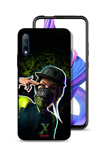 Tolwak غطاء حماية لهاتف Honor 9X (الصين) برسومات فنية جمالية للفتيات