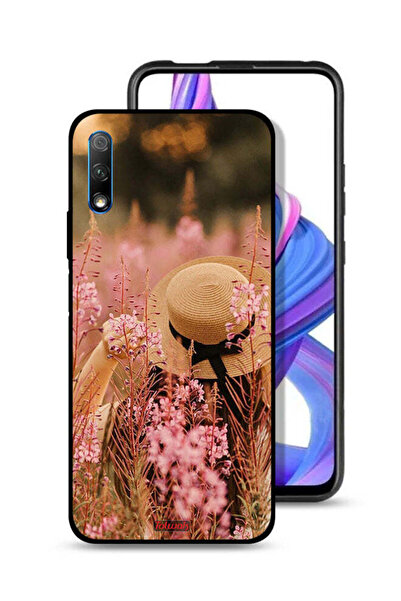 Tolwak غطاء حماية لهاتف Honor 9X (الصين) بتصميم فتاة قبعة مزينة بالزهور