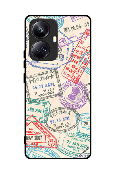 Covernex غطاء حماية لهاتف Realme 10 Pro Plus بنمط طوابع السفر