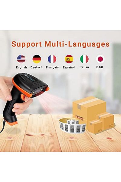 Mena Rise Diyar-Ifırsatshop D5100Y Barcode Scanner - USB Cable, 1D and 2D Qr Code Reading, Plug and Play,
