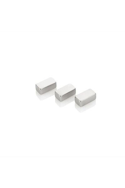 dalimag Set 3 Magneti Tip Bloc Foarte Puternici, Gri, 20 mm x 10 mm x 10 mm