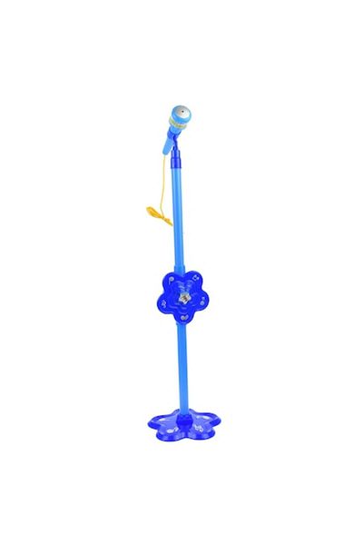 BRAVOSHOP Microphone toy for kids with voice amplifier, MP3 and Jack connector, blue