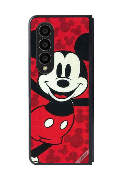 Covernex غطاء حماية لهاتف سامسونج جالاكسي زد فولد 4 ميكي ماوس سعيد