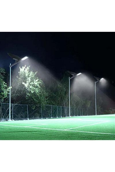 divendi-ro 200W street lamp with solar panel and wall/stalp bracket