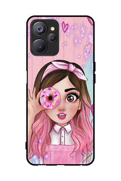 Covernex غطاء حماية لهاتف Realme 10 برسومات فتاة محبة للدونات
