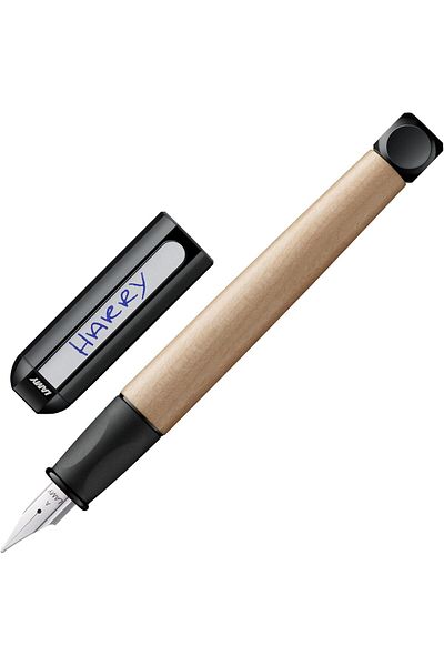 Mena Rise Şirinshop Abc Fountain Pen Wooden Body, a Nib, Black 1108107