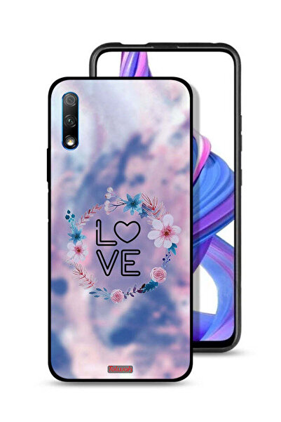 Tolwak غطاء حماية لهاتف Honor 9X (الصين) بتصميم خاتم الحب بين الزهور