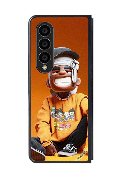 Covernex غطاء حماية لهاتف سامسونج جالاكسي زد فولد 4 - رسمة فتى متعب مصاب