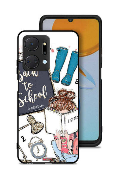 Tolwak غطاء حماية Honor X7a بتصميم فتاة مدرسية تقرأ التاريخ