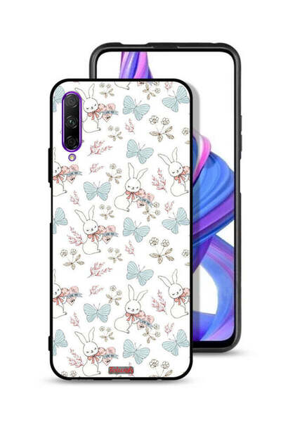 Tolwak غطاء حماية لهاتف هواوي Y9s بتصميم أرنب وفراشات