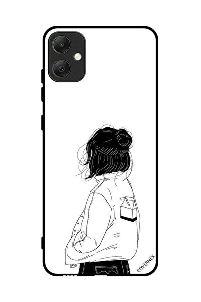 Covernex غطاء حماية لهاتف سامسونج جالاكسي A05 فتاة تفكر بعمق كبير