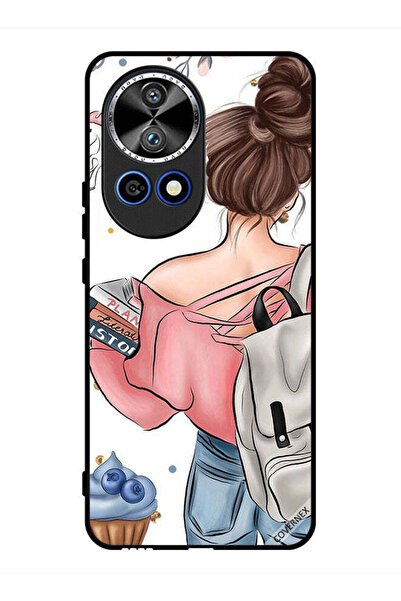 Covernex غطاء حماية لهاتف هواوي نوفا 12 برو - رسومات على شكل يد فتاة