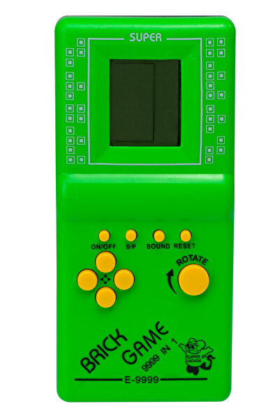 IMK Joc Electronic Tetris Verde 9999in1, Diferite Nivele De Dificultate Pentru Copii Si Adulti