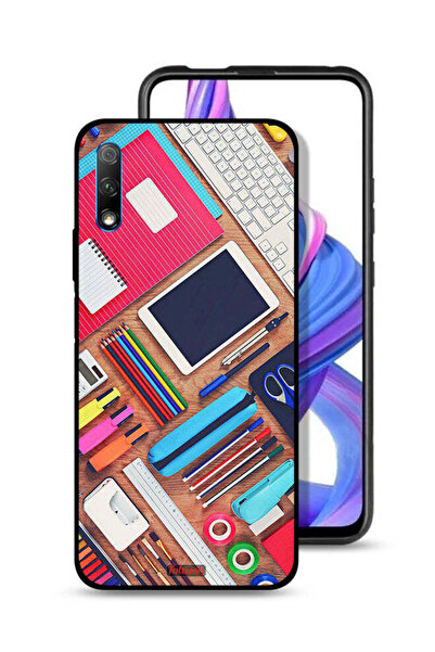 Tolwak غطاء حماية لهاتف Honor 9X (الصين) - تصميم مكتب الهوايات للفتيات
