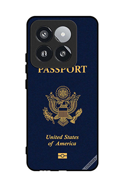 Covernex غطاء حماية لهاتف شاومي 14 برو بنمط جواز السفر الأمريكي