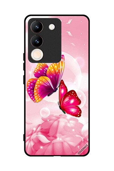 Covernex غطاء حماية لهاتف فيفو V29e بنقشة فراشات لطيفة