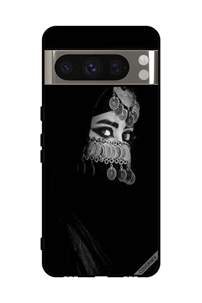 Covernex غطاء حماية لهاتف Google Pixel 8 Pro، فتاة ذات عيون جميلة ووجه مزين ب...