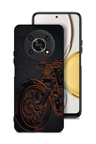 Tolwak Honor X9 5G Protective Case Cover Vintage Bike
