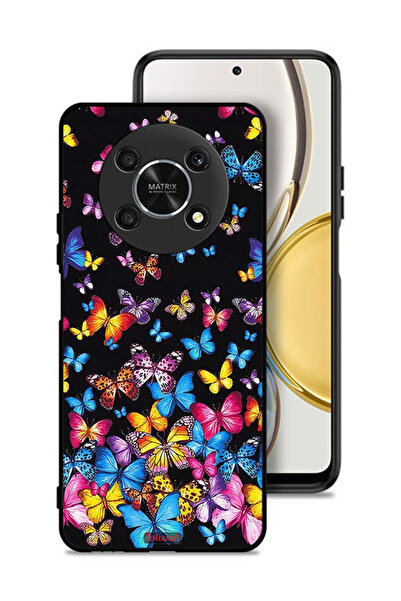 Tolwak Honor X9 5G Protective Case Cover Colorful Butterflies