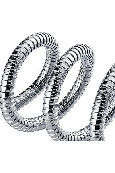 Mena Rise Şirinshop Home Chrome Coated Rope Braided Stainless Shower Hose 150 cm 1108107