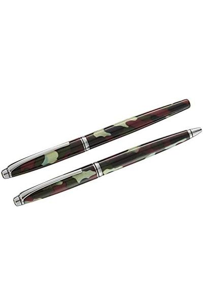 Mena Rise Şirinshop 669 Camouflage Fountain Pen + Ballpoint Pen 1108107