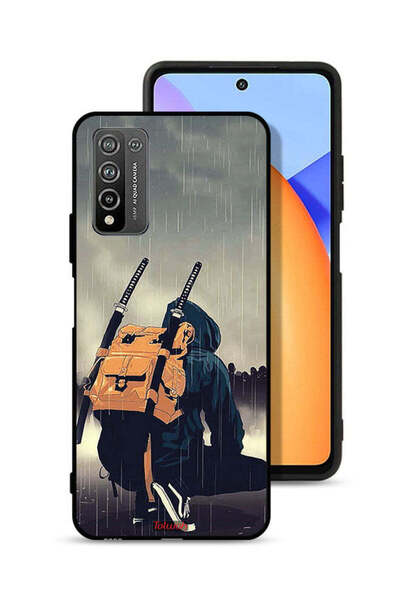 Tolwak غطاء حماية لهاتف Honor 10X Lite بتصميم سيف ساموراي رقمي