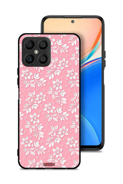 Tolwak غطاء حماية لهاتف Honor X8 4G بنمط خلفية زهور