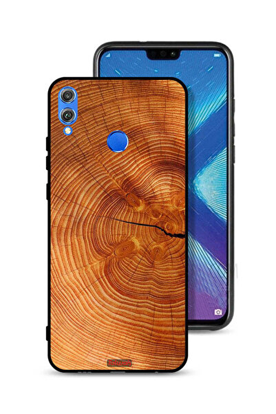 Tolwak غطاء حماية لهاتف Honor 8X مصنوع من الخشب المتصدع