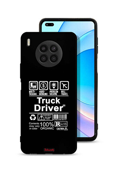 Tolwak غطاء حماية لهاتف Honor 50 Lite، ملصق سائق شاحنة
