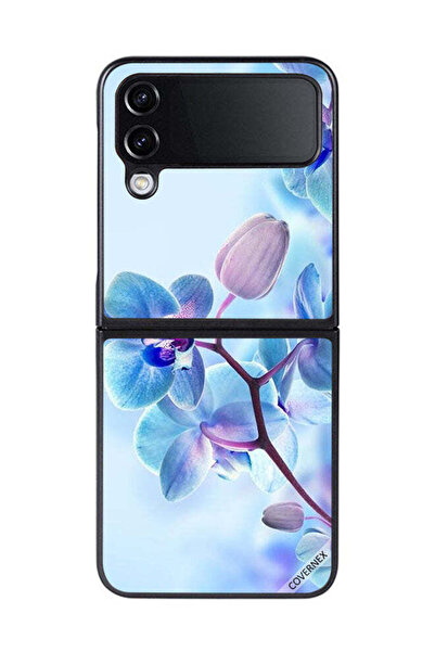 Covernex غطاء حماية لهاتف سامسونج جالاكسي زد فليب 4 - زهور الأوركيد
