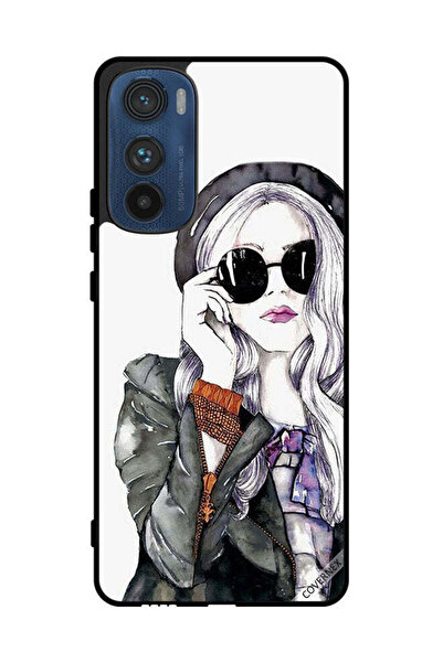 Covernex غطاء حماية لهاتف موتورولا إيدج 30 - فتاة أنيقة ولطيفة