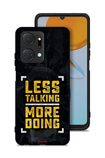 Tolwak Honor X7a Protective Case Cover Less Talking More Doing