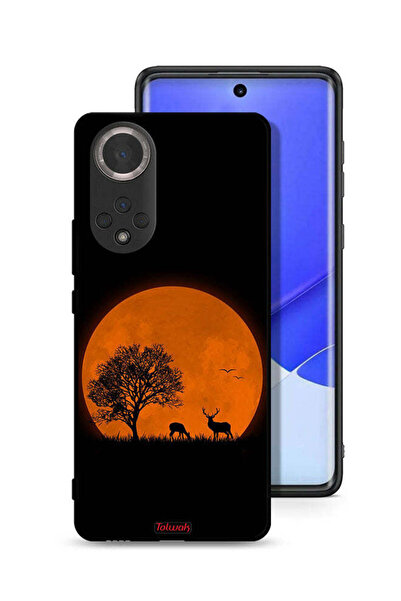 Tolwak غطاء حماية لهاتف Honor 50 برسومات قمر المساء