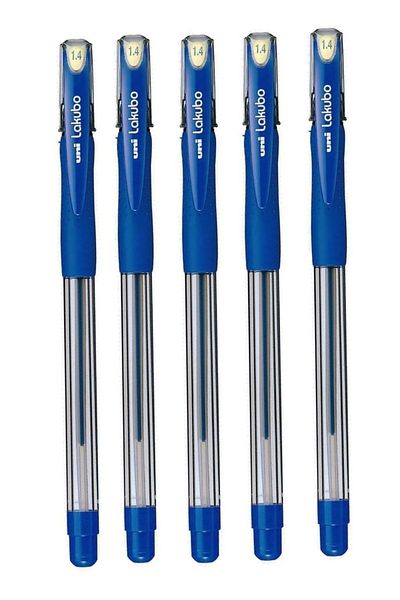 UNİ-BALL Uniball Lakubo Broad (1.4) Ballpen Blue (5 Pieces)