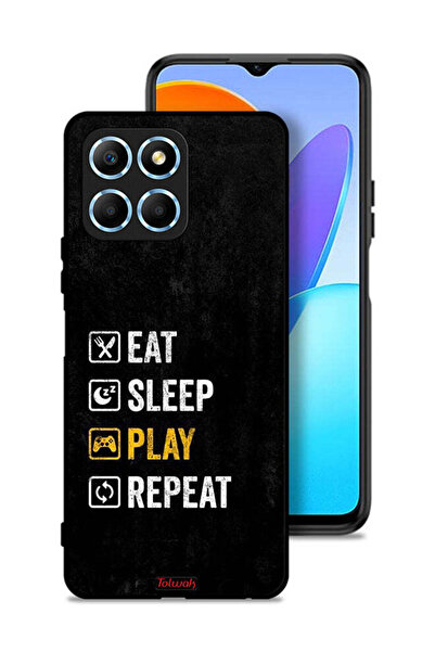 Tolwak غطاء حماية Honor X8 5G، تناول الطعام، النوم، اللعب، التكرار