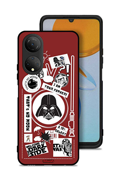 Tolwak غطاء حماية لهاتف Honor X7 - ملصق "مرحبًا بكم في الجانب المظلم"