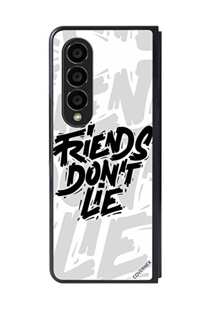 Covernex غطاء حماية لهاتف سامسونج جالاكسي زد فولد 4 - خط عربي - أصدقاء لا يكذبون