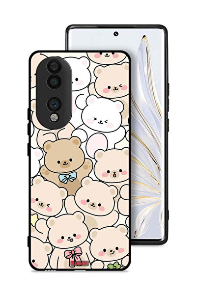 Tolwak غطاء حماية لهاتف Honor 70 بنقشة الدببة