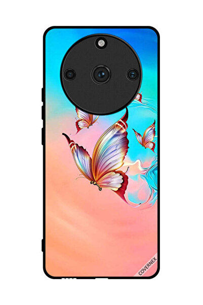 Covernex غطاء حماية لهاتف Realme 11 Pro Plus بطبعة فراشات تحلق فوق لون الطلاء