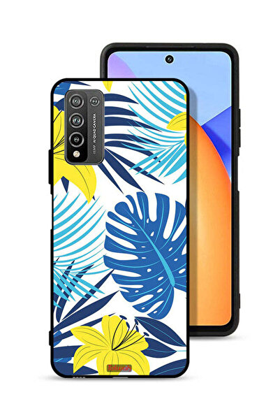 Tolwak غطاء حماية لهاتف Honor 10X Lite برسومات ريش وزهور