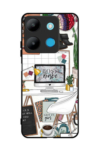 Covernex غطاء حماية لهاتف Infinix Smart 7 - مشبك فني من Boss Babe