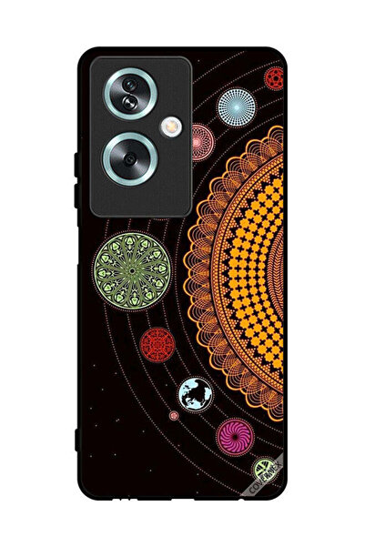 Covernex غطاء حماية لهاتف Oppo A79 بتصميم ماندالا للنظام الشمسي