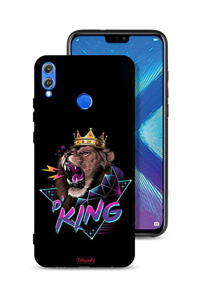 Tolwak غطاء حماية لهاتف Honor 8X برسومات الأسد الملك