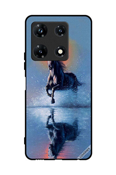 Covernex غطاء حماية لهاتف Infinix Note 30 Pro - رسم حصان يركض في الماء