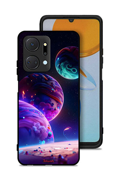 Tolwak غطاء حماية لهاتف Honor X7a بنمط كوكبي