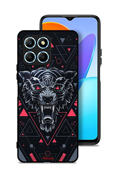 Tolwak غطاء حماية لهاتف Honor X8 5G بتصميم الذئب المتمرّد
