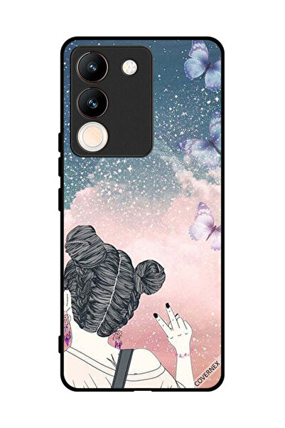 Covernex غطاء حماية لهاتف فيفو V29e بتصميم علامة النصر