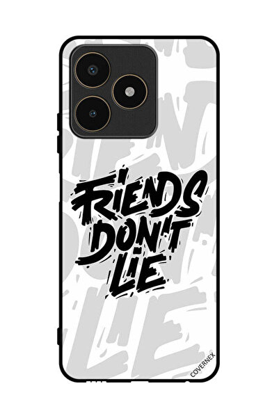 Covernex غطاء حماية لهاتف Realme C53 بخط اليد "الأصدقاء لا يكذبون"