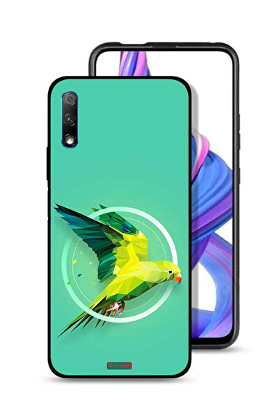 Tolwak غطاء حماية لهاتف Honor 9X (الصين) بتصميم فن تجريدي ببغاء