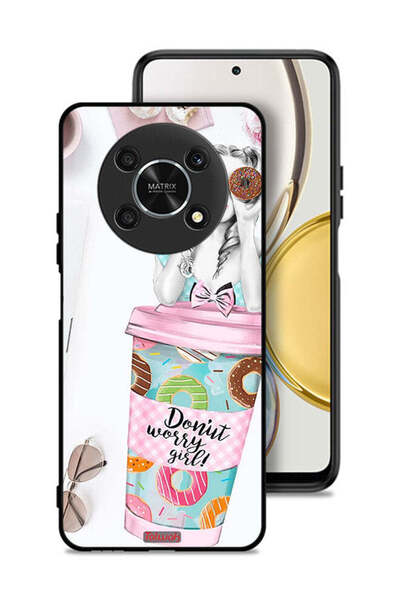 Tolwak غطاء حماية لهاتف Honor X30 5G - فتاة القلق دونات